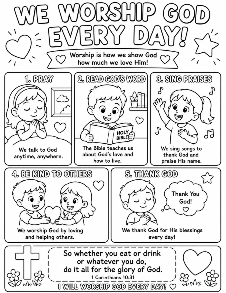 Children coloring page 1