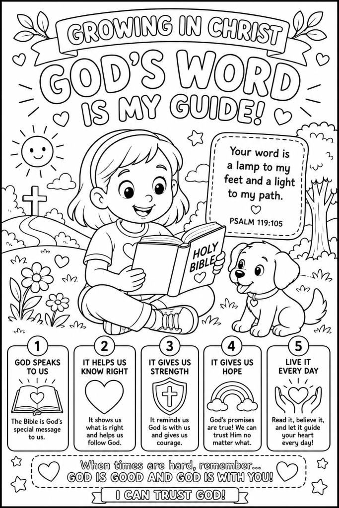 Children coloring page 1